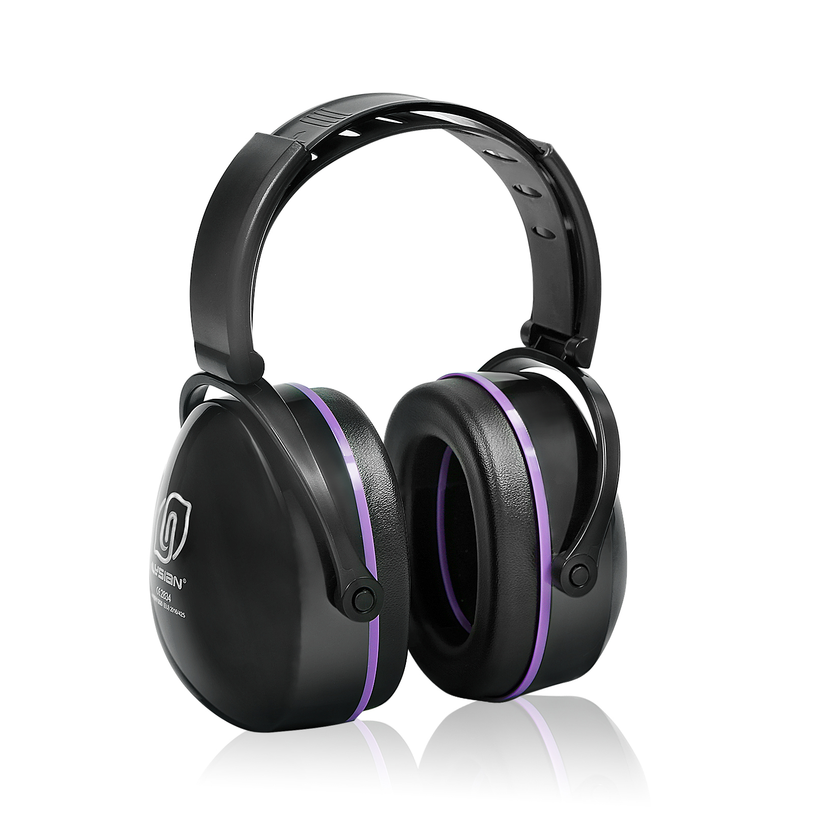 Foldable Noise Cancelling Earmuffs,Industry Ear Protection Muffs for Work, Shooting, Mowing, Airport by LYSIAN