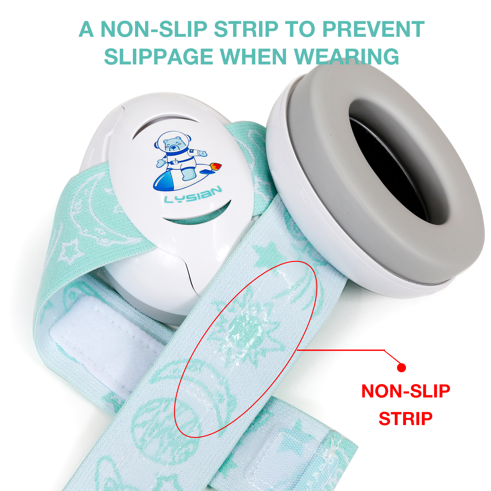 Baby Ear Muffs Noise Blocking for Infants with Elastic Headband，Hearing Protection Earmuffs for Sleep, Travel