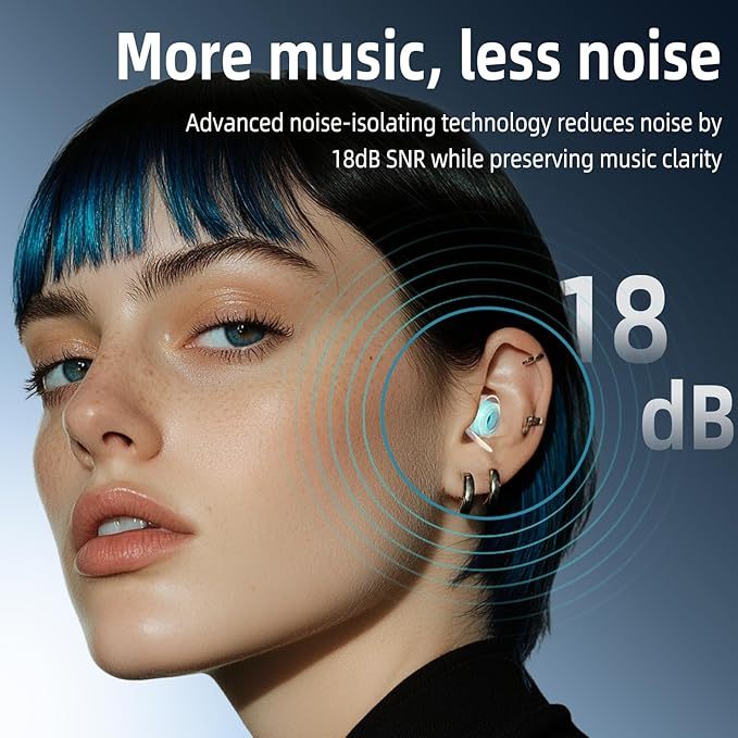 LYSIAN High-Fidelity Ear Plugs for Concert, Reusable Musicians Earplugs for Noise Reduction 18dB, Perfect for Music Festivals, Raves, Drummers & DJs, 2 Pairs (L+S) - Clear Sound & Comfortable Fit