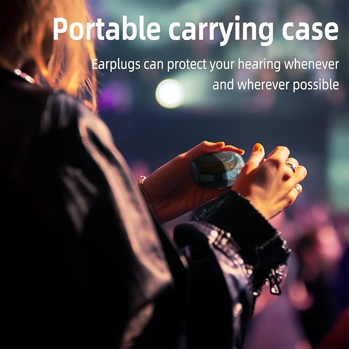 LYSIAN High-Fidelity Ear Plugs for Concert, Reusable Musicians Earplugs for Noise Reduction 18dB, Perfect for Music Festivals, Raves, Drummers & DJs, 2 Pairs (L+S) - Clear Sound & Comfortable Fit