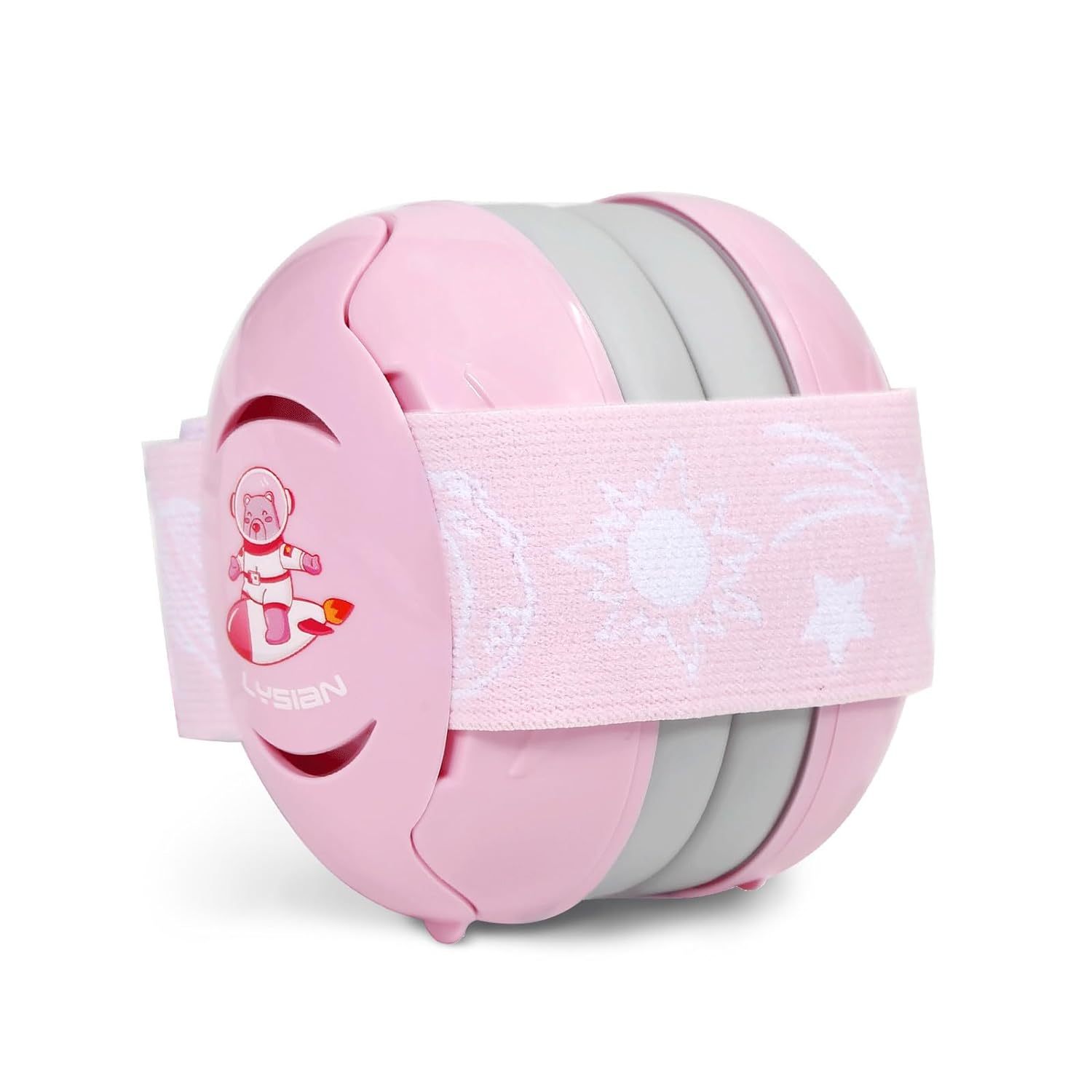 Baby Ear Muffs Noise Blocking for Infants with Elastic Headband，Hearing Protection Earmuffs for Sleep, Travel