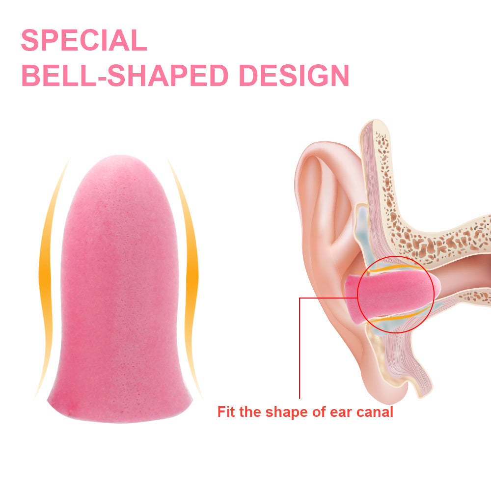 Slim Size Foam Ear Plugs for Small Ear Canals, 100 Pairs, 35dB SNR Noise Canceling Earplugs for Sleeping, Shooting, Studying