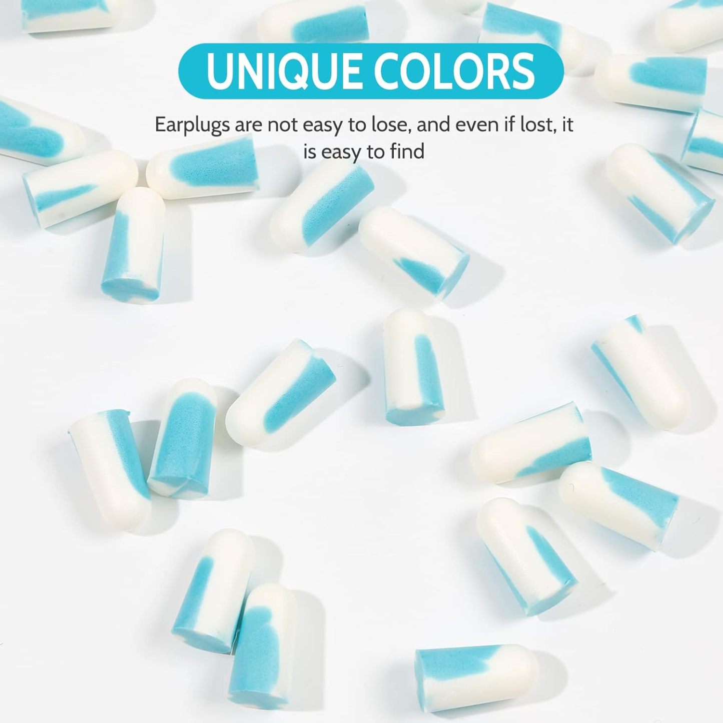 Ultra Soft Foam Earplugs 5 Pairs, 38dB SNR Ear Plugs for Sleeping, Snoring, and All Loud Events