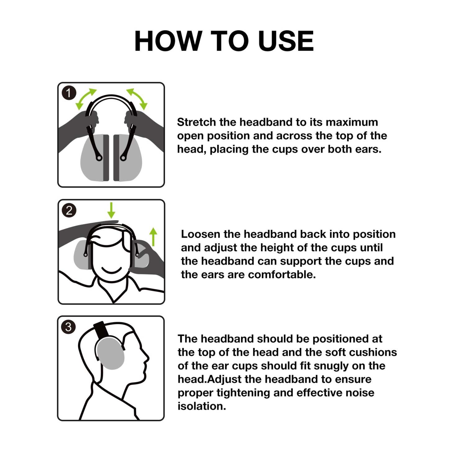 Foldable Noise Cancelling Earmuffs,Industry Ear Protection Muffs for Work, Shooting, Mowing, Airport by LYSIAN