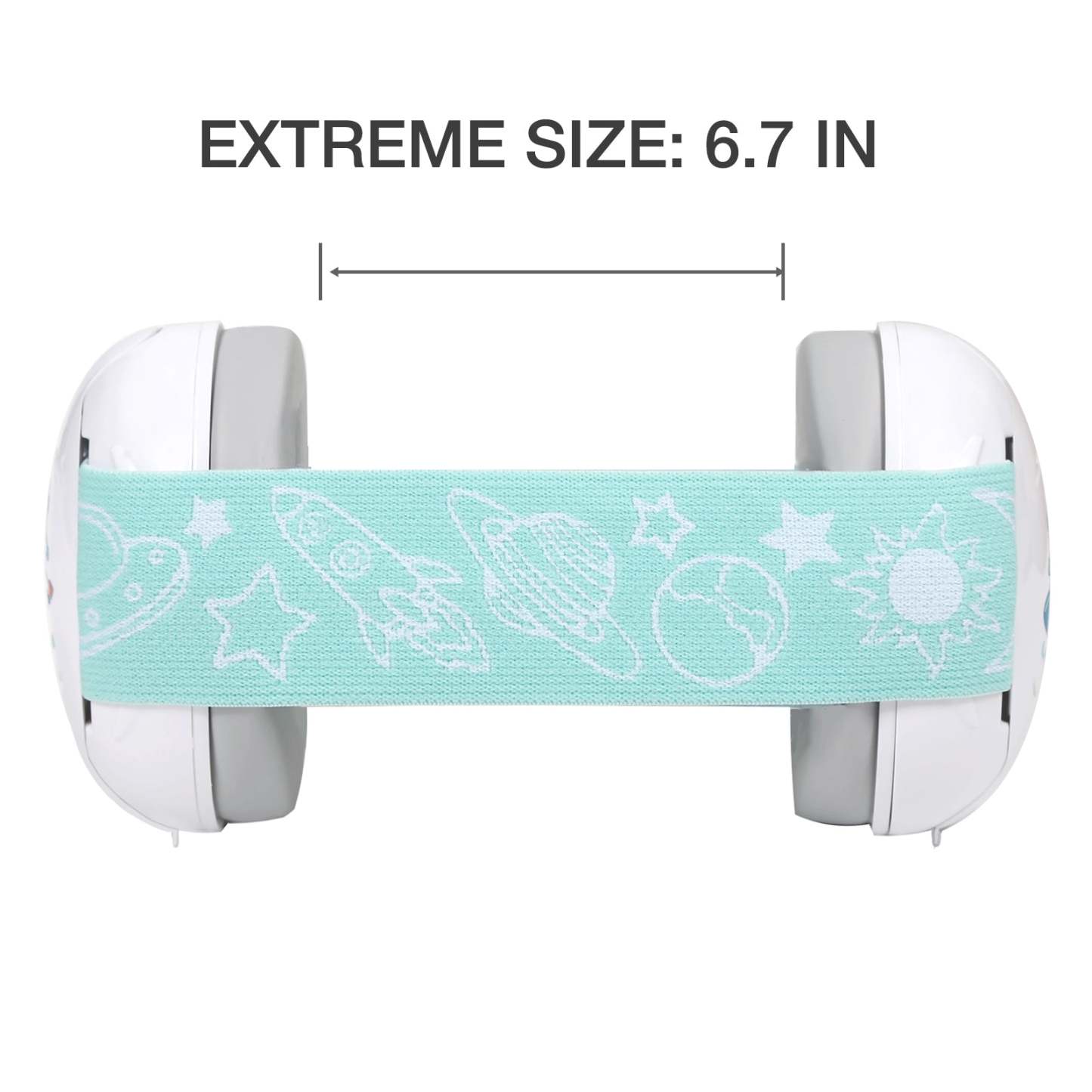 Baby Ear Muffs Noise Blocking for Infants with Elastic Headband，Hearing Protection Earmuffs for Sleep, Travel