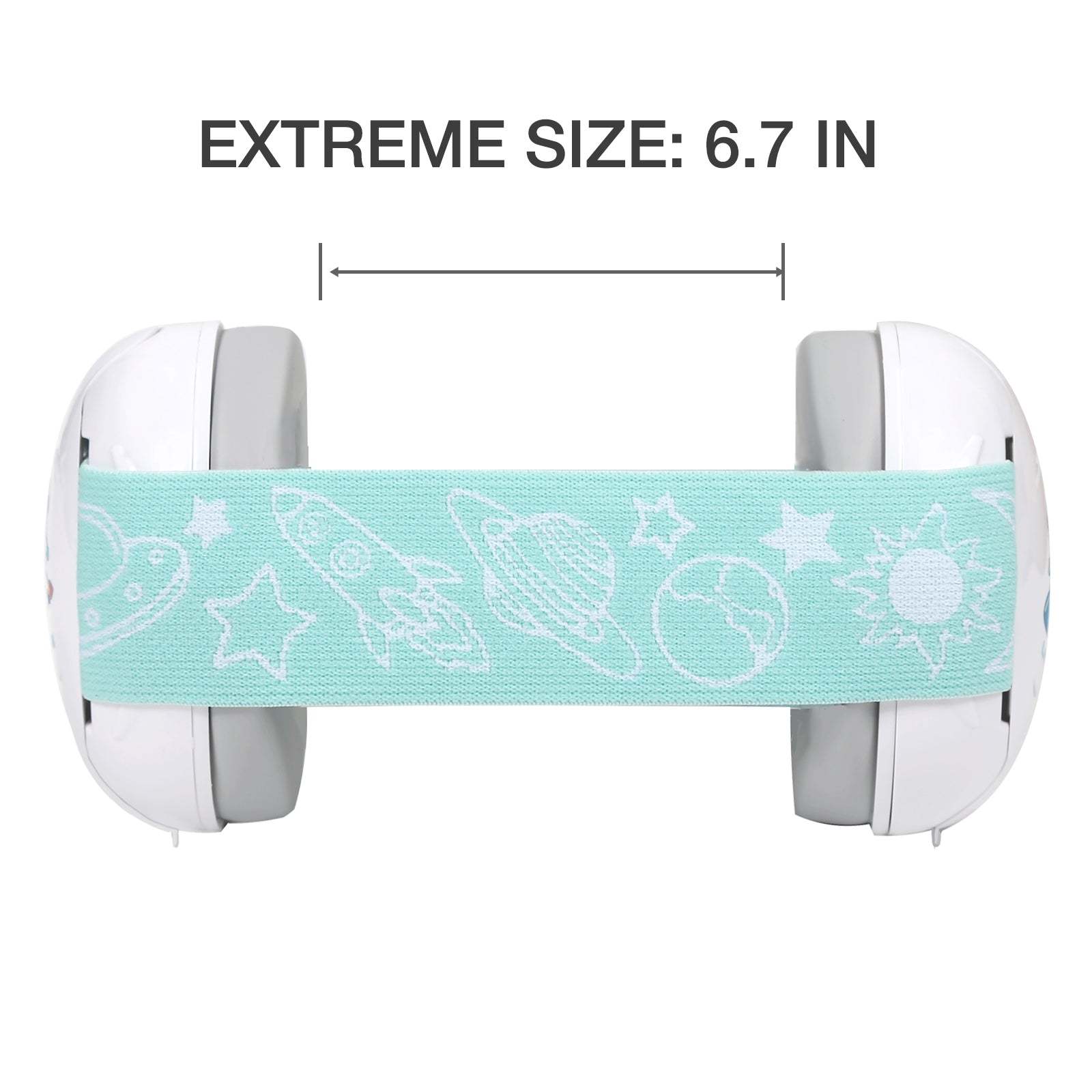 Baby Ear Muffs Noise Blocking for Infants with Elastic Headband，Hearing Protection Earmuffs for Sleep, Travel