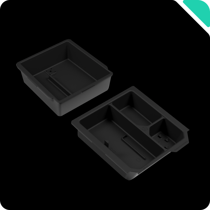 Haloblk Center Console Organizer & Armrest Stronge Box