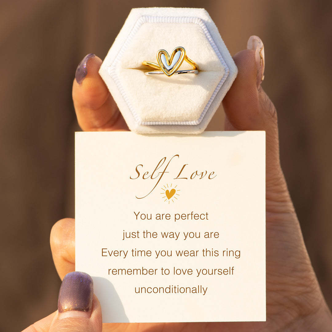 Self Love Layered Heart Ring-belovejewel.com