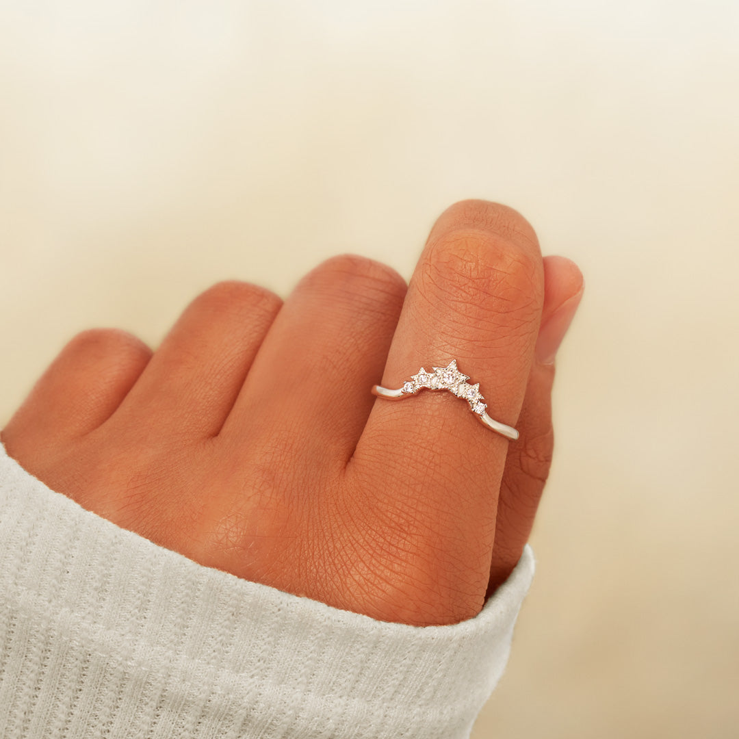 Si-Star Crown Of Stars Ring-belovejewel.com