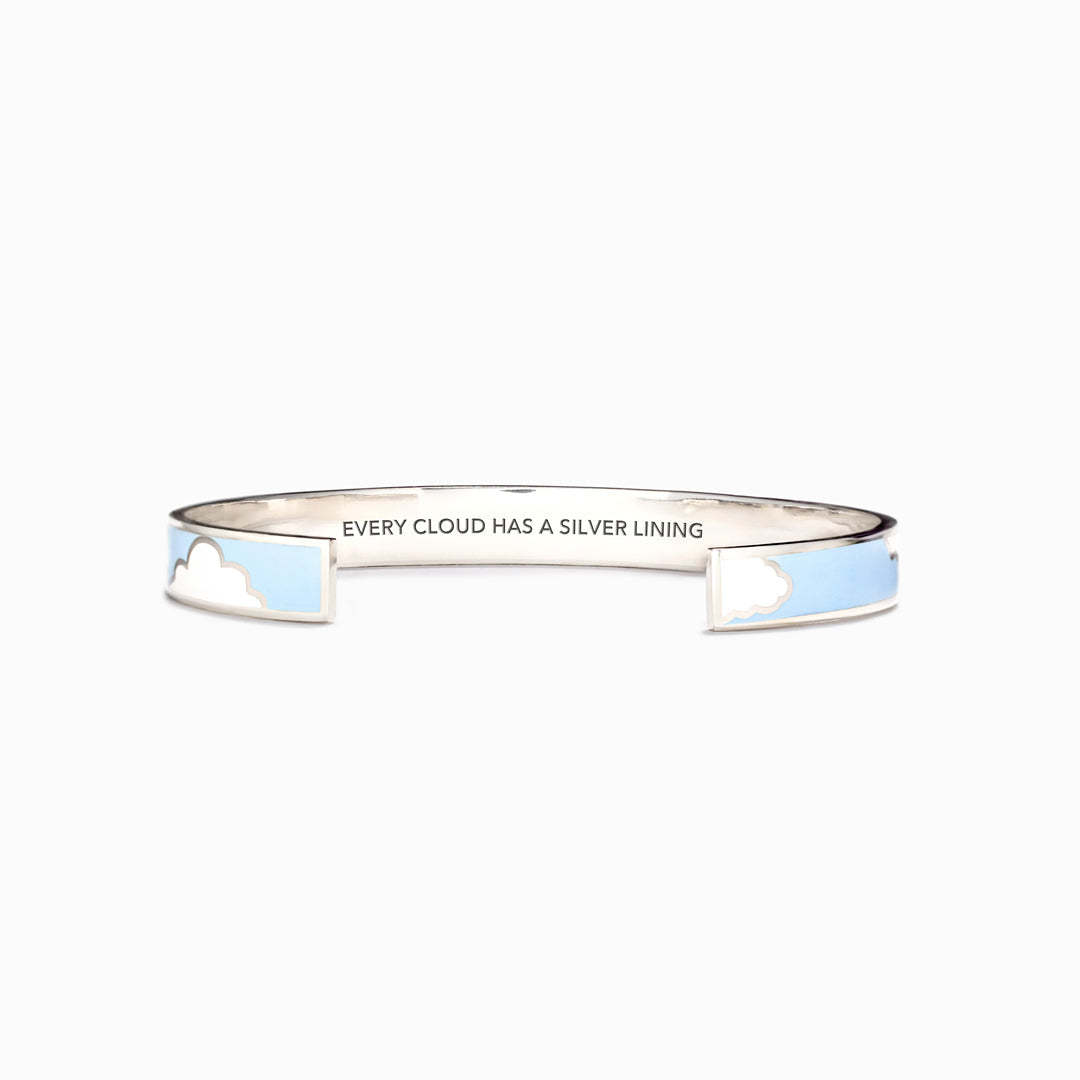 Every Cloud Has A Silver Lining Bangle-belovejewel.com