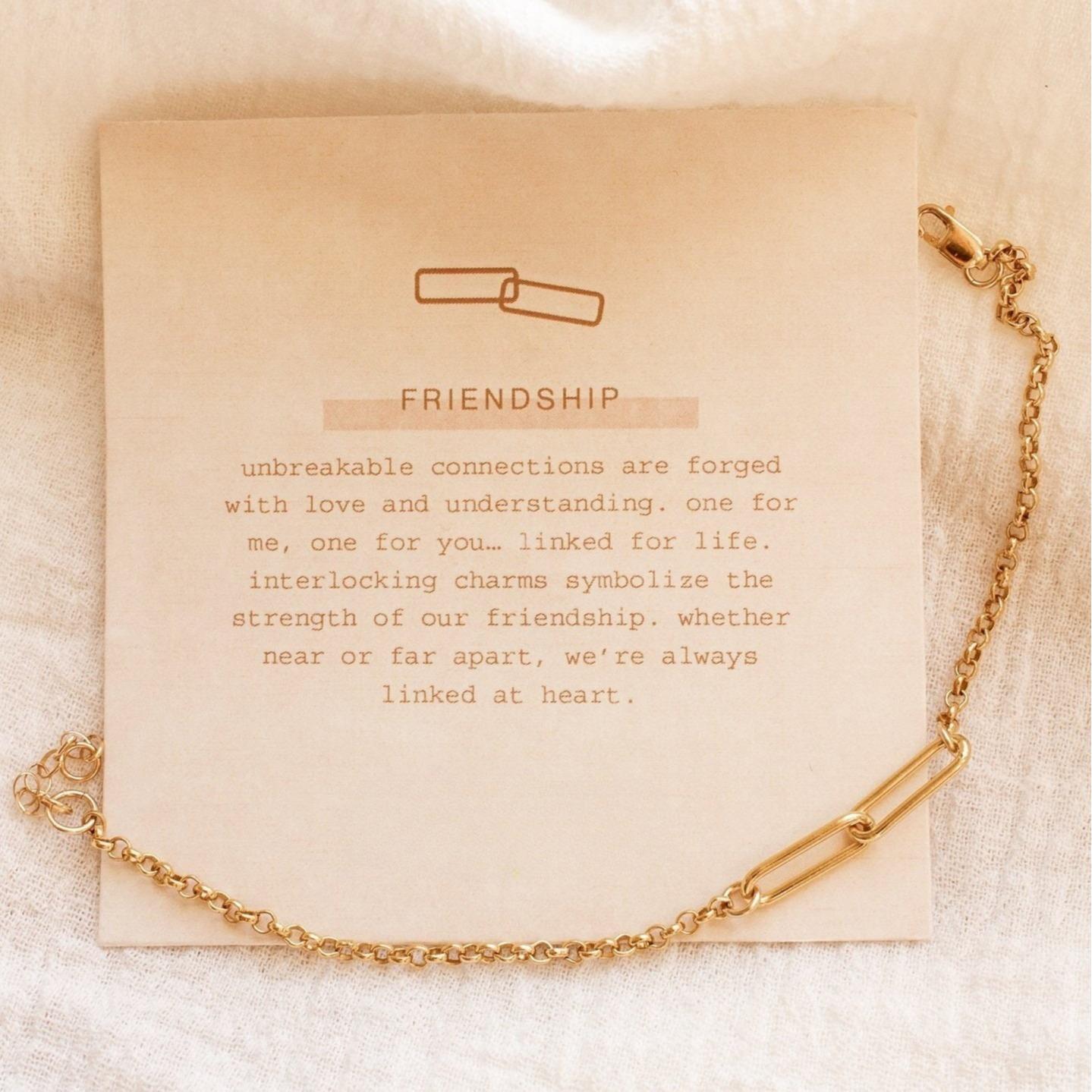 Interlocking Friendship Bracelet – Meaningful BFF Jewelry, Best Friend Gift