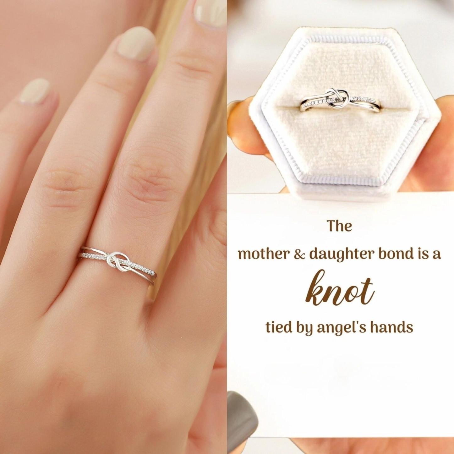 To My Mother/Daughter Knot Ring