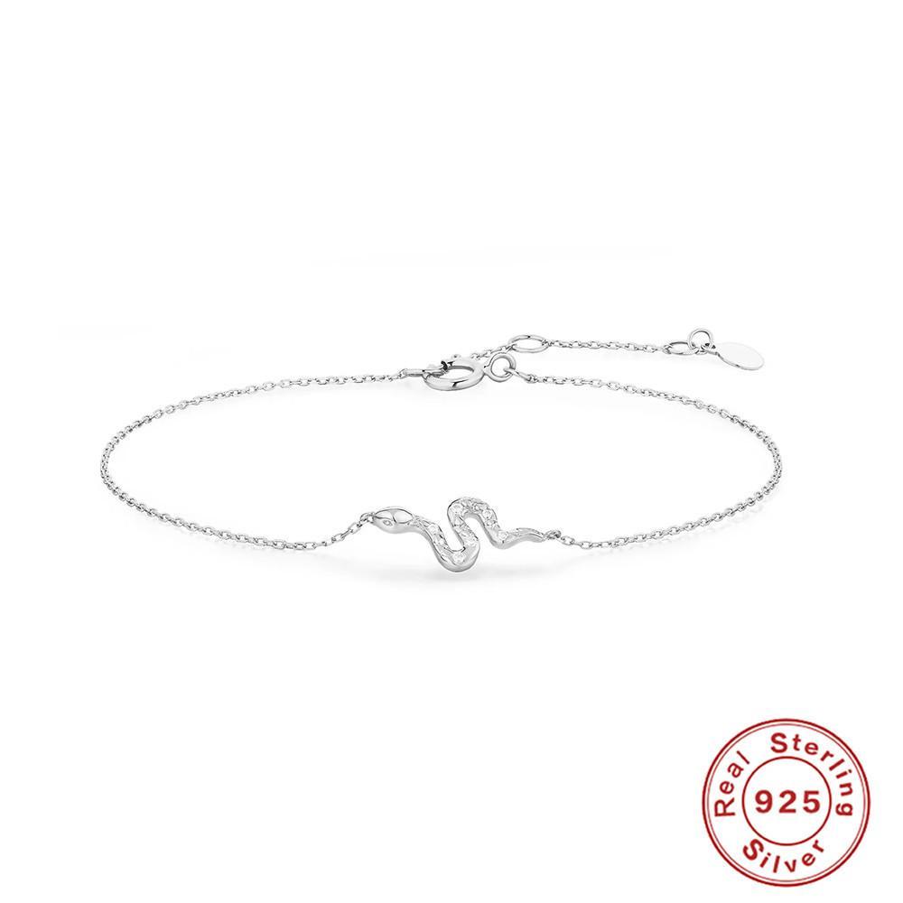 Delicate Golden Snake Bracelet – Elegant Diamond Snake Jewelry, Unique