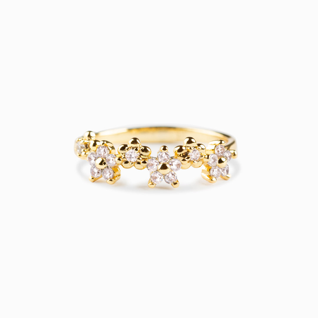 Different Flower From The Same Garden Floral Ring-belovejewel.com