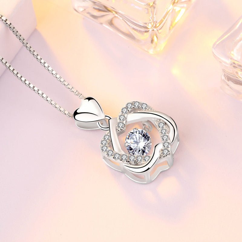 For Friend - Not Sisters By Blood But Sisters By Heart Love Knot Necklace-belovejewel.com