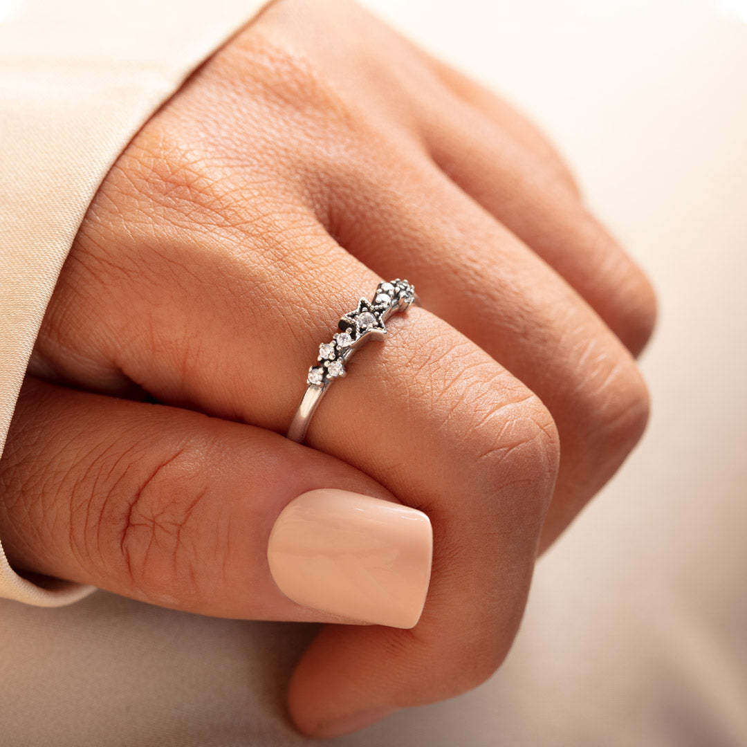 Always Thinking of You Stars Ring-belovejewel.com