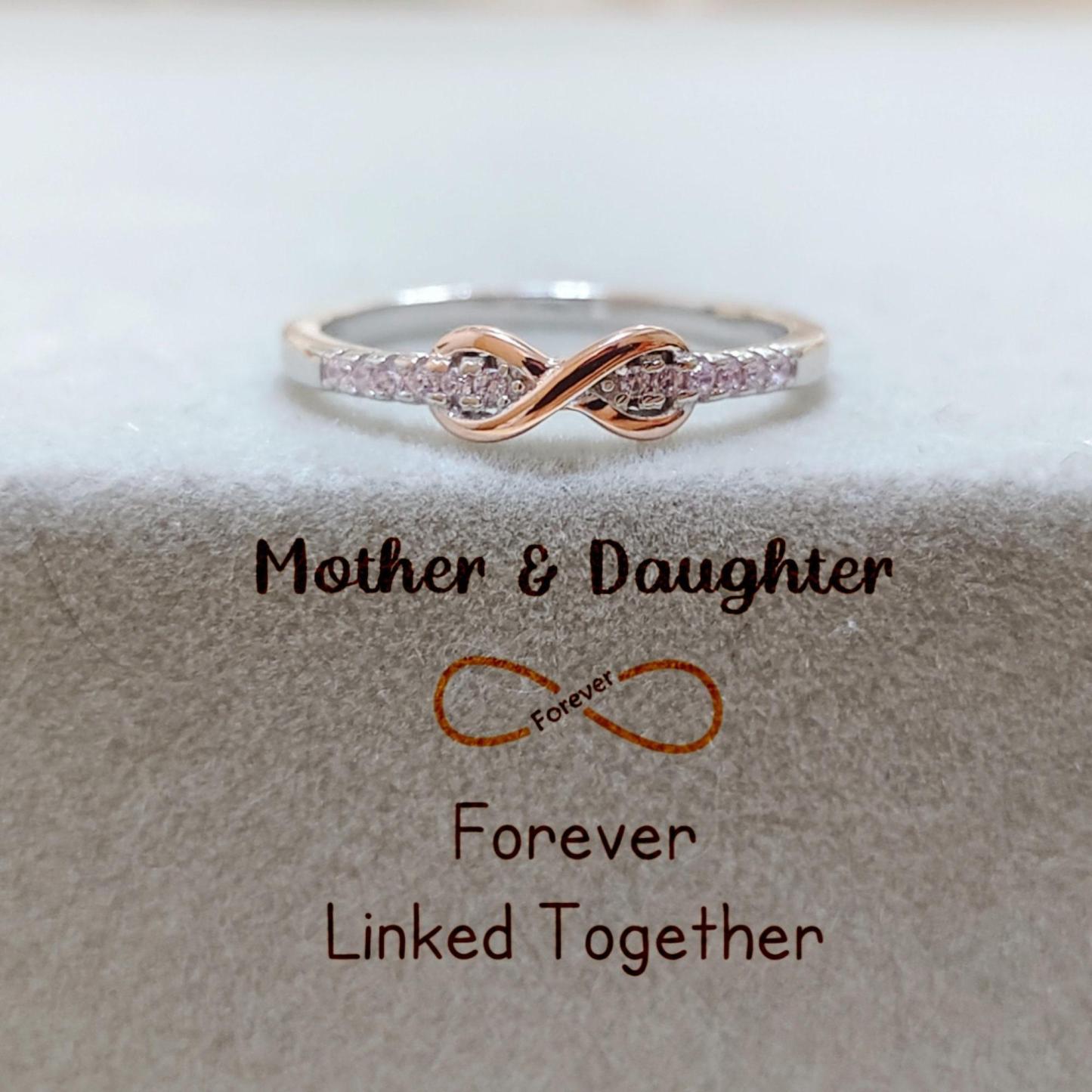 Mother & Daughter Forever Linked Together Ring