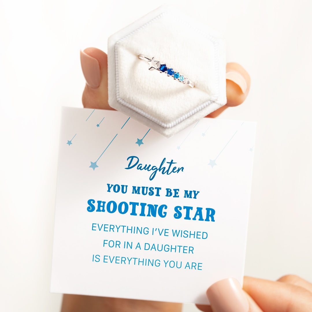 Daughter You're My Shooting Star Ring-belovejewel.com