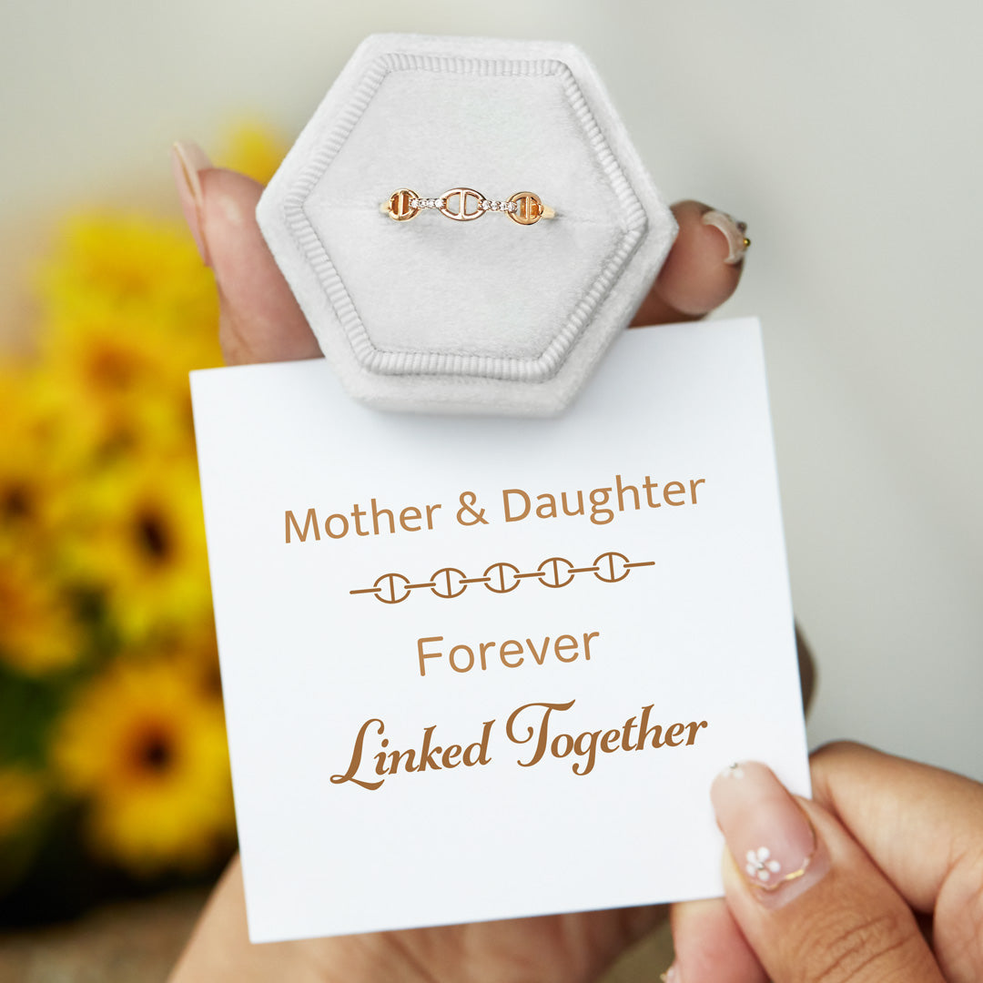 Forever Linked Together Chain Link Ring-belovejewel.com