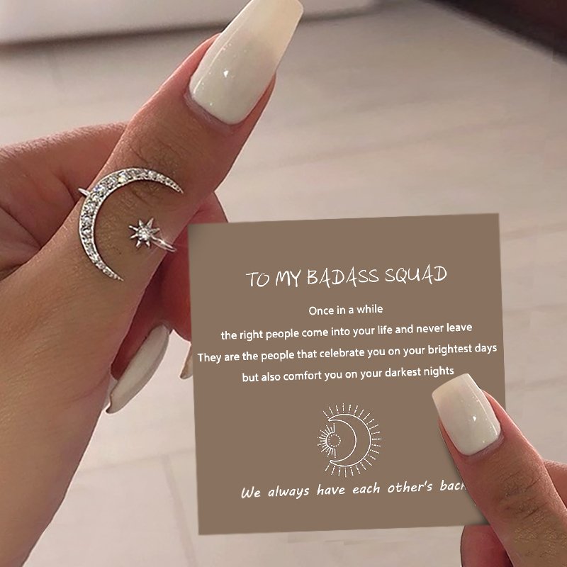 To My Badass Squad Ring - ''We always have each other's back''👩‍❤️‍👩-belovejewel.com