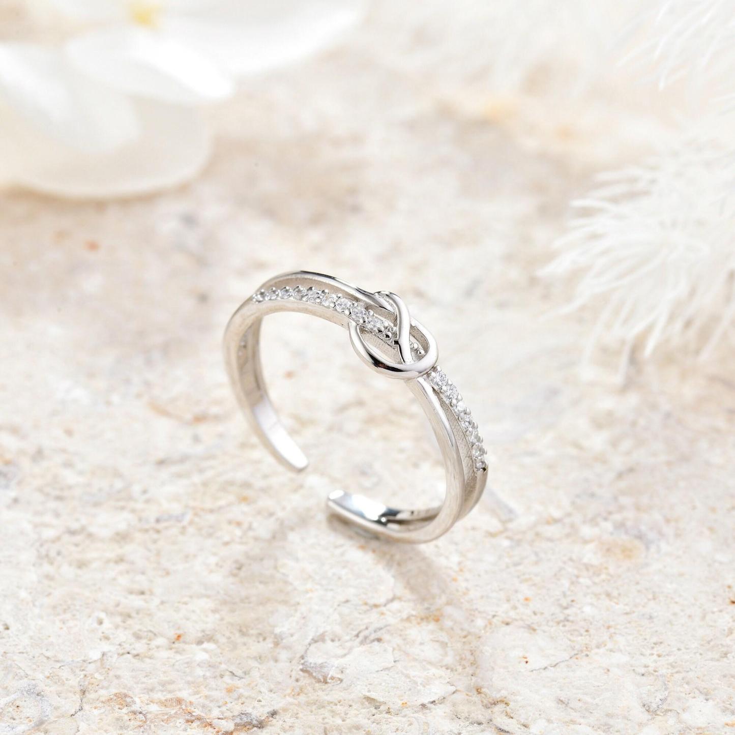 To My Mother/Daughter Knot Ring