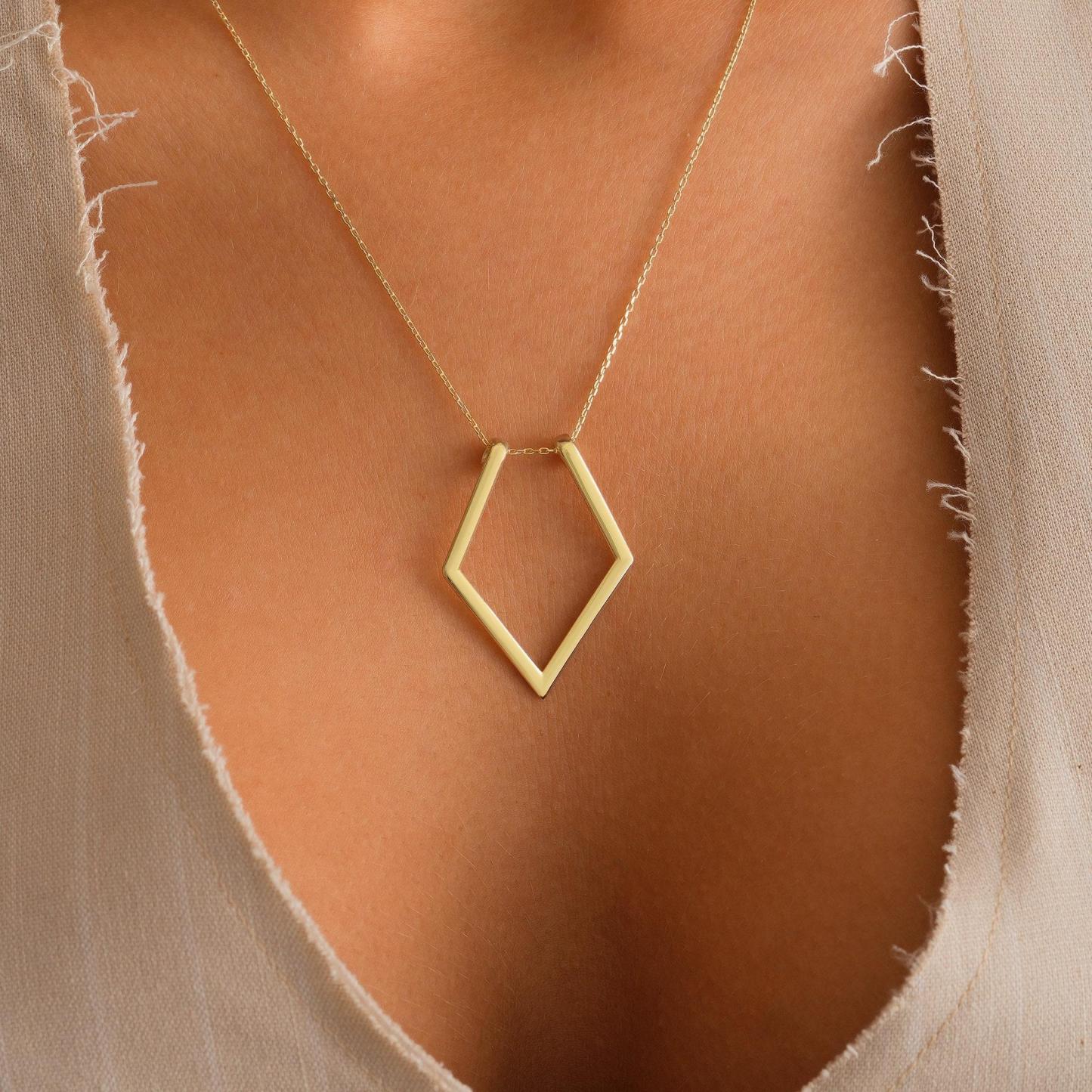 Dainty Ring Holder Pendant Necklace