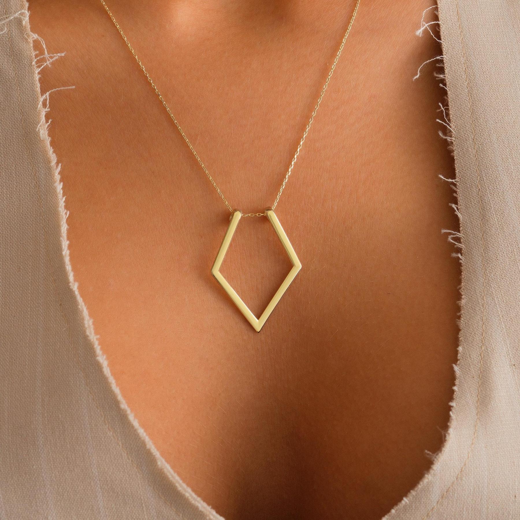 Dainty Ring Holder Pendant Necklace