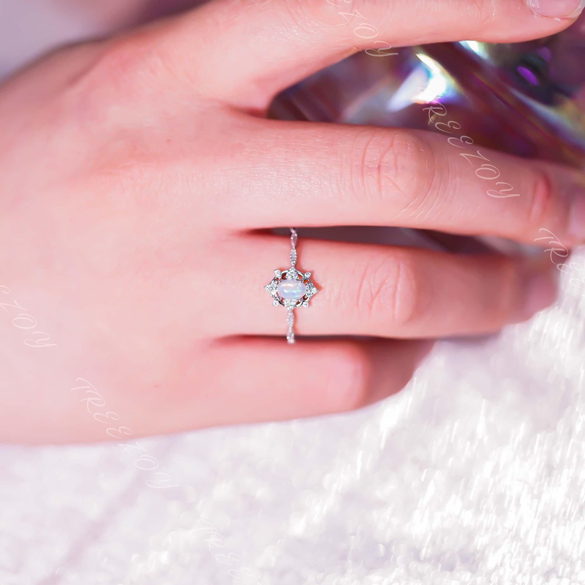 Vintage Natural Opal Ring