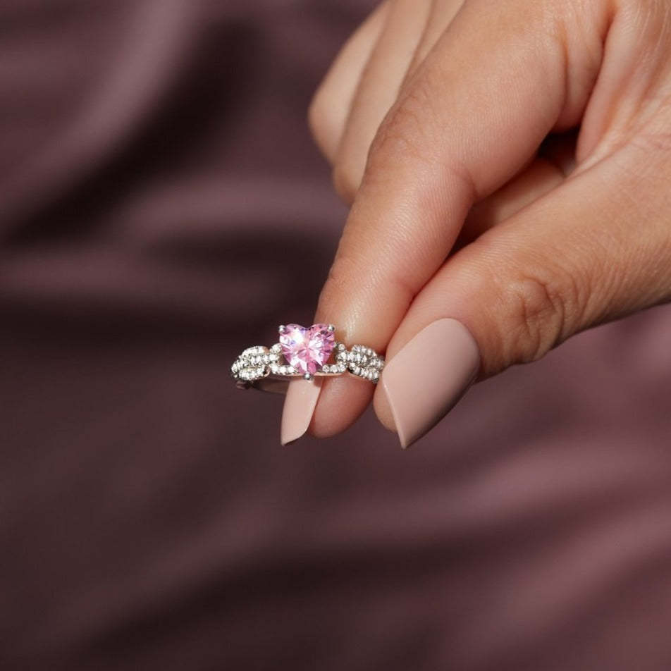 Love Keeps Us Together Bonded Heart Ring-belovejewel.com