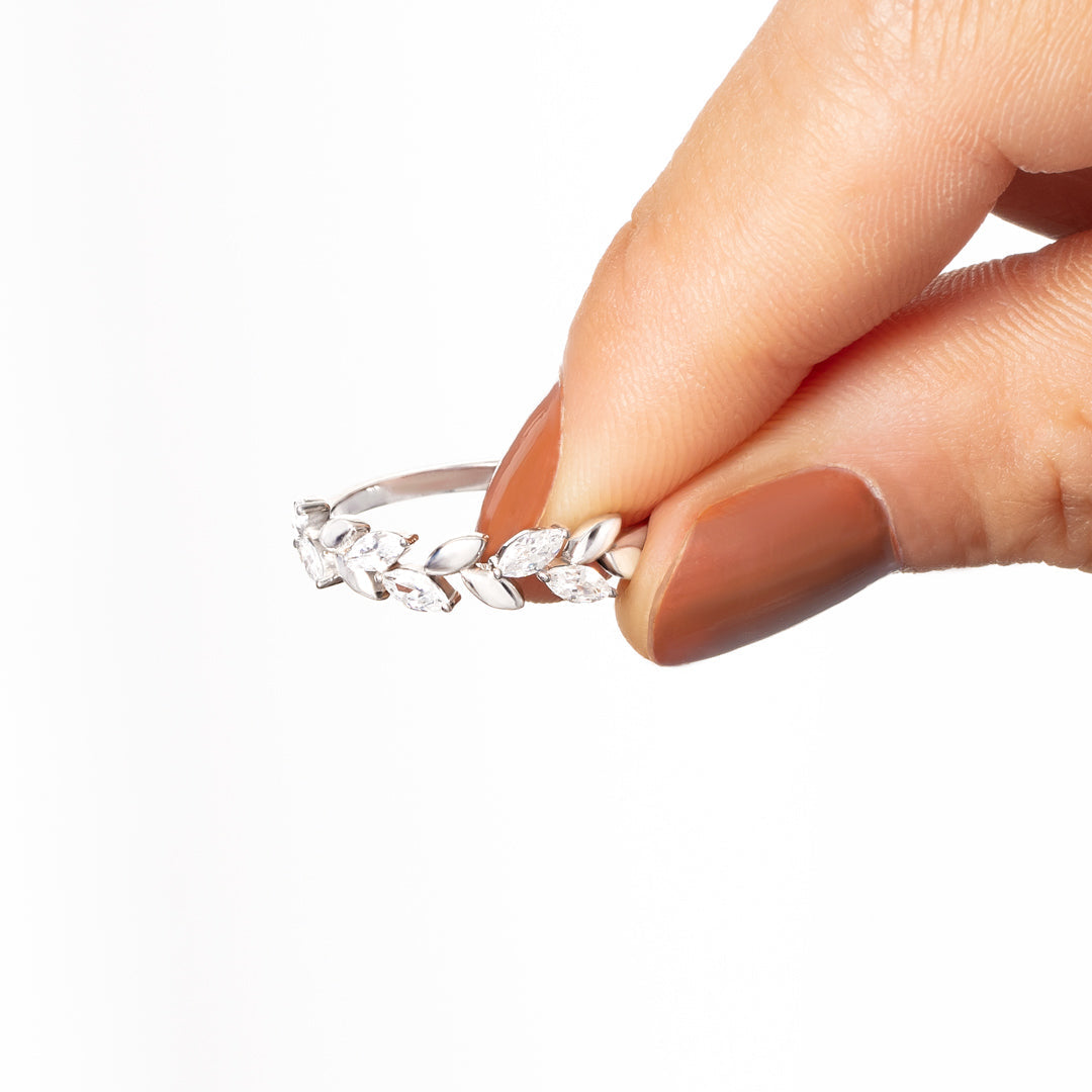 Be-Leaf In Yourself Leaf Branch Ring-belovejewel.com