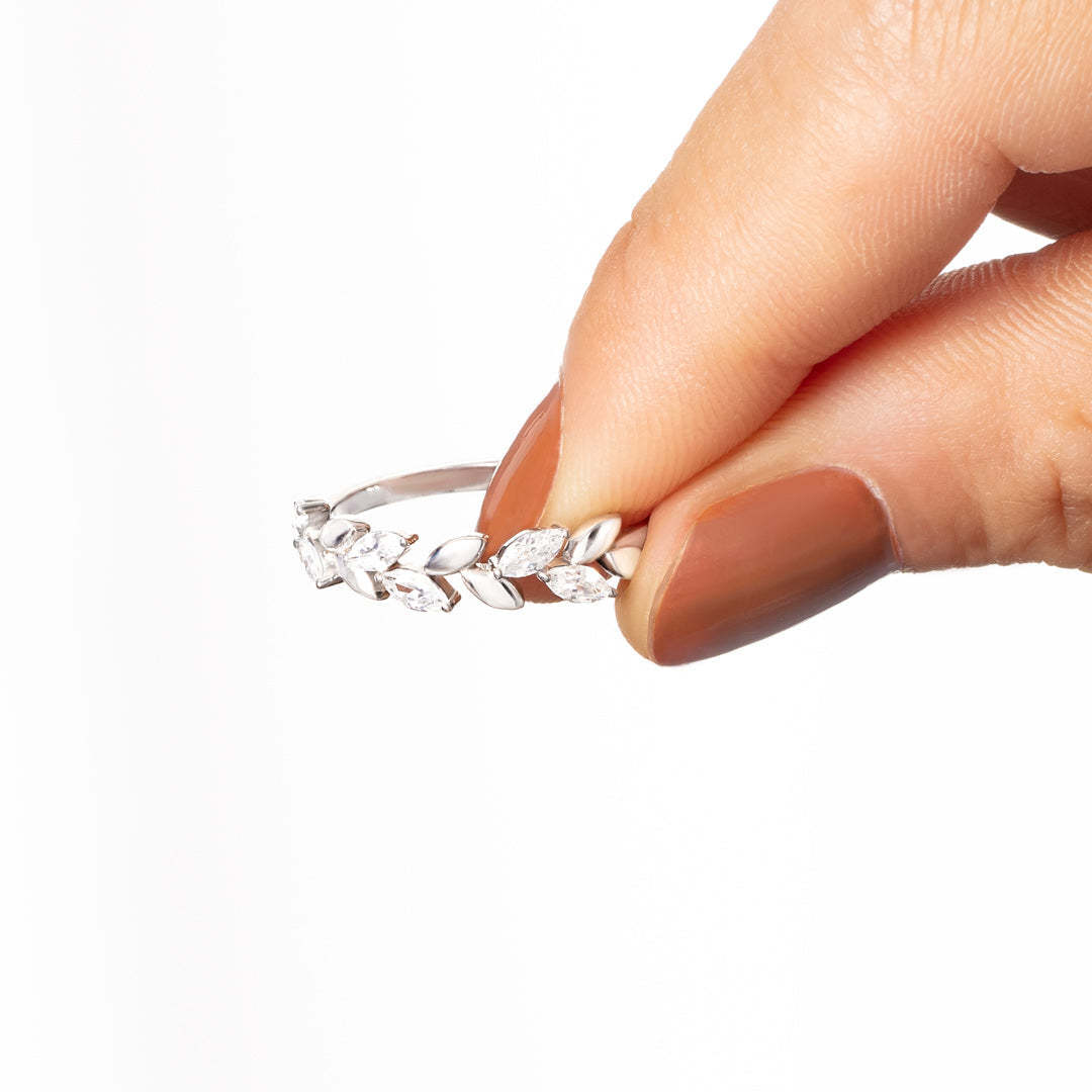 Be-Leaf In Yourself Leaf Branch Ring-belovejewel.com