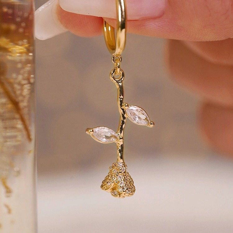 🌸Rose Ear Clip-belovejewel.com