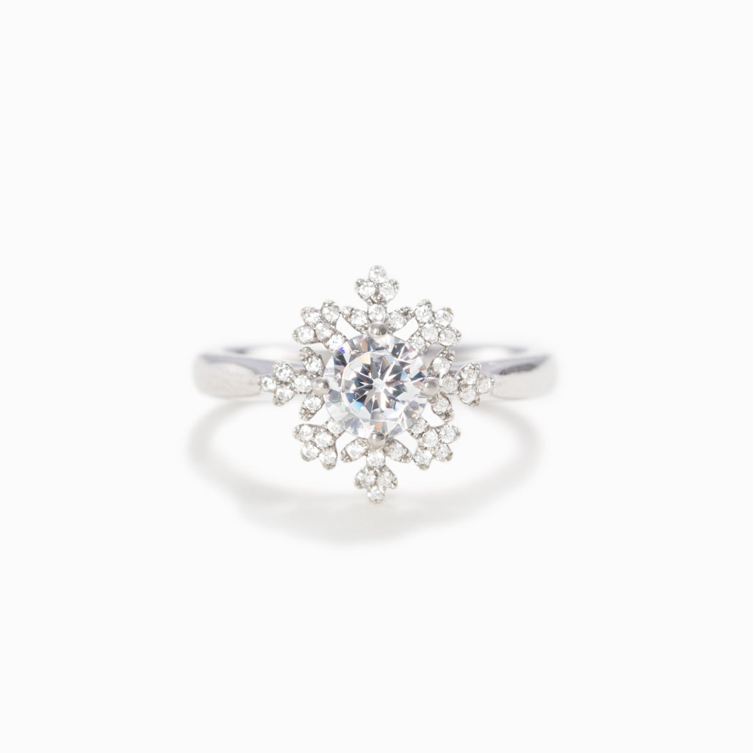 To Me You Are Perfect Snowflake Ring-belovejewel.com