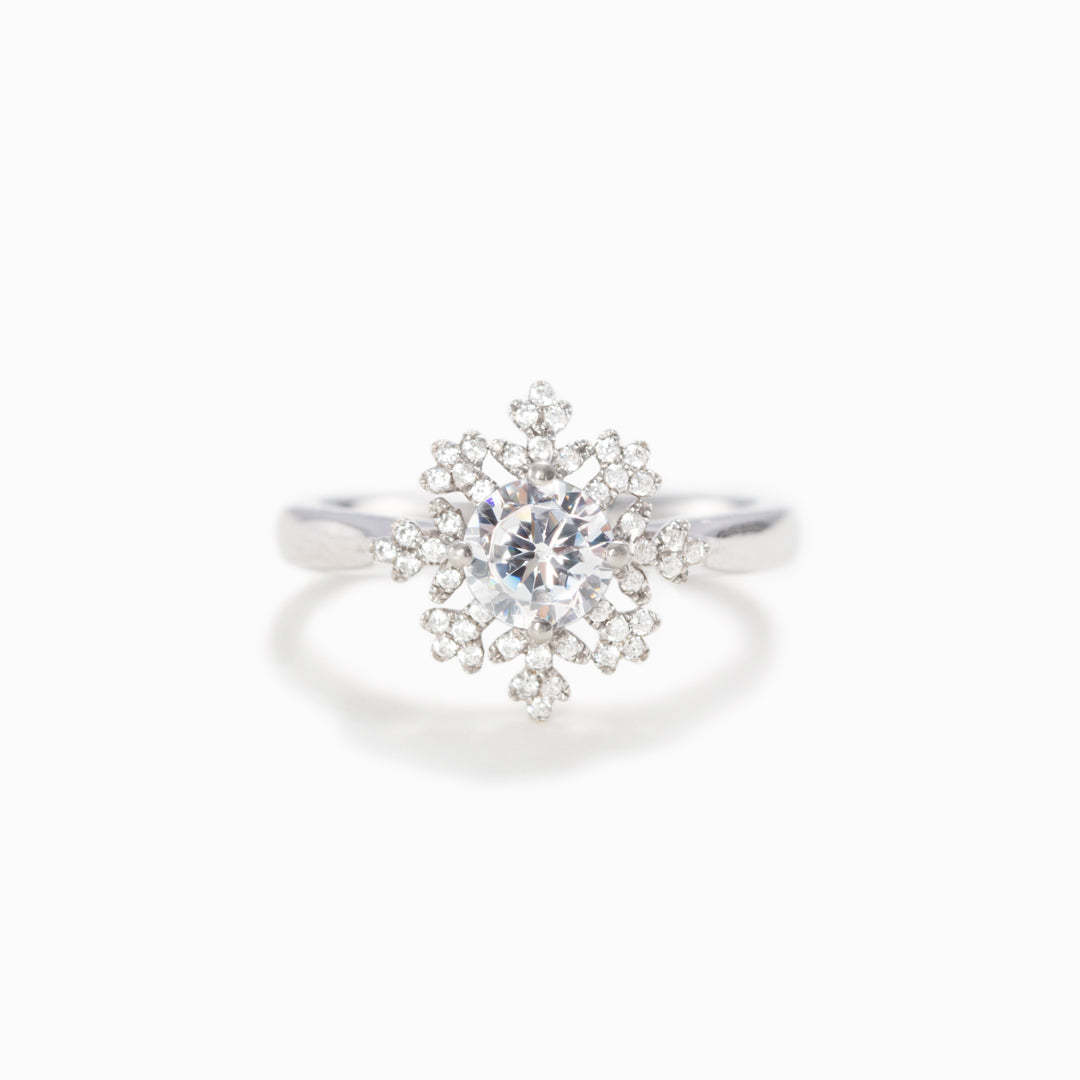 To Me You Are Perfect Snowflake Ring-belovejewel.com