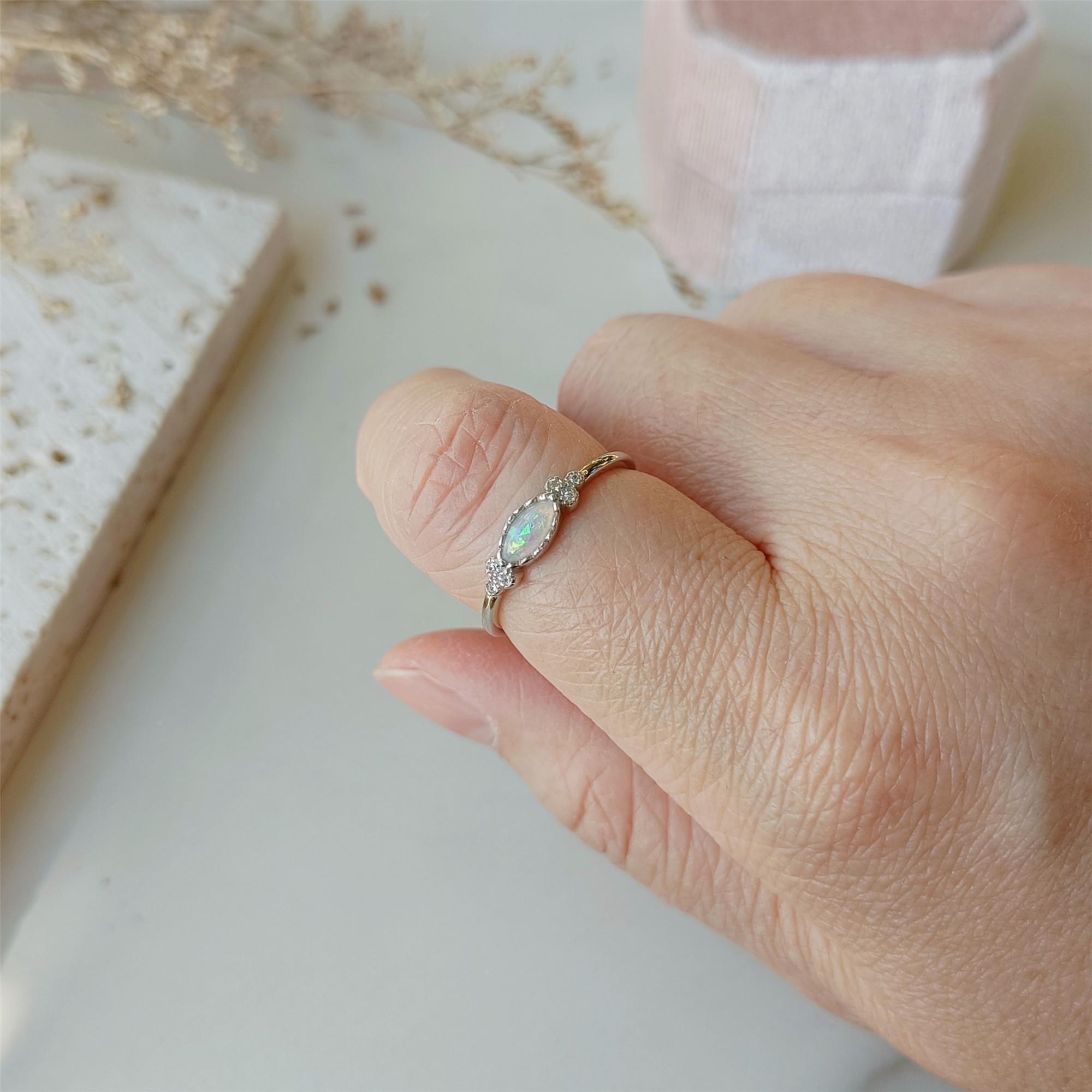 Mother & Daughter Oval Opal Ring