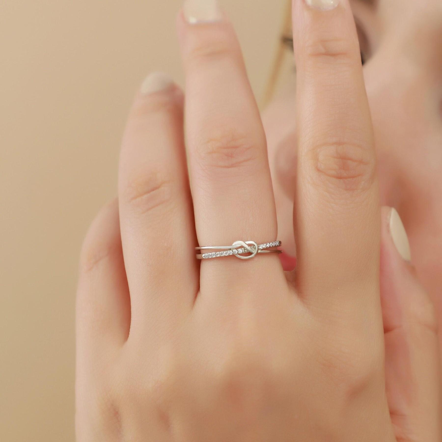 To My Mother/Daughter Knot Ring
