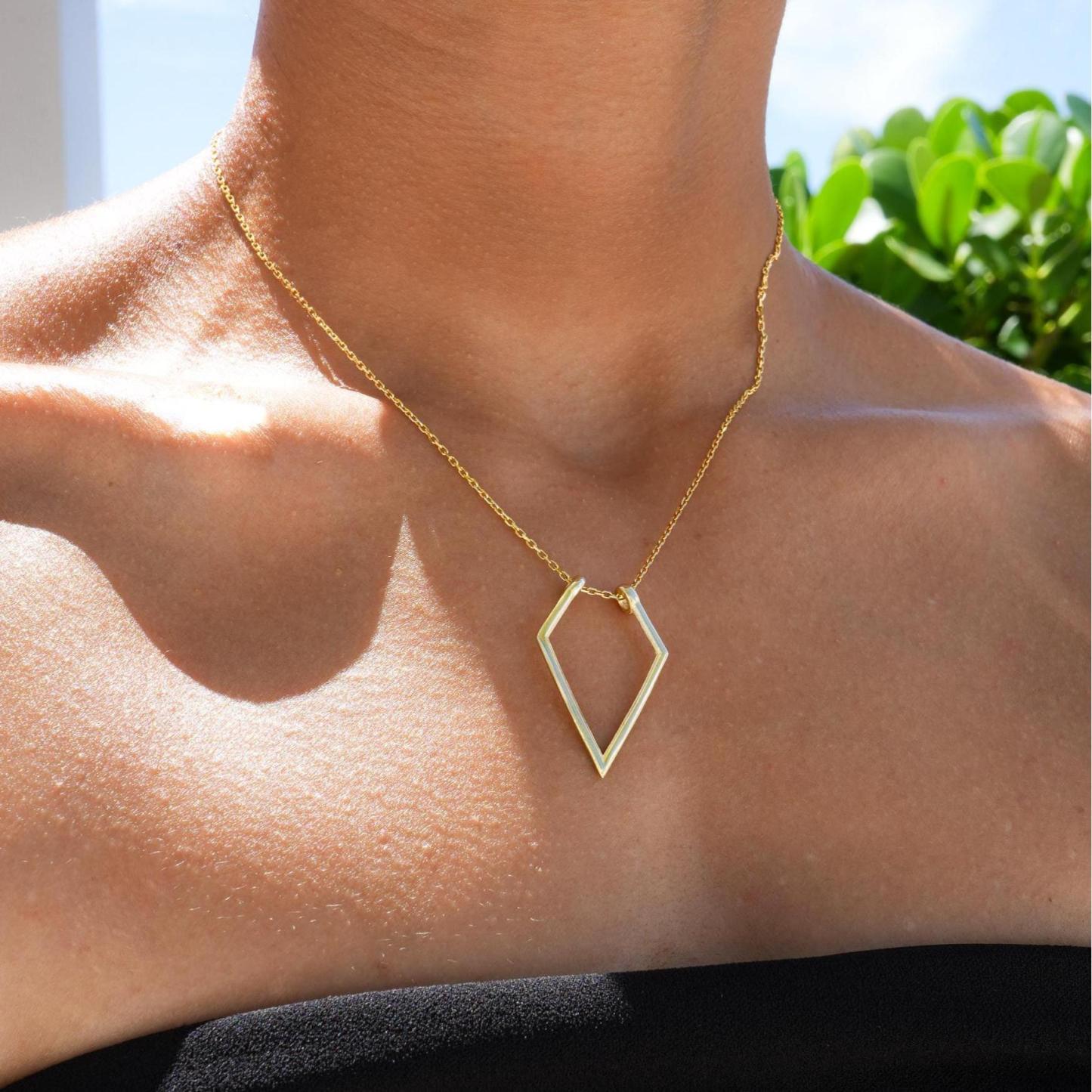 Dainty Ring Holder Pendant Necklace