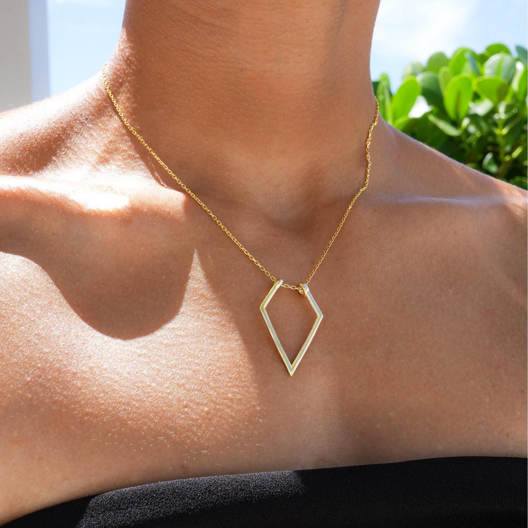 Dainty Ring Holder Pendant Necklace