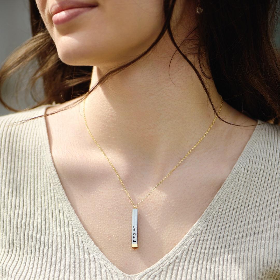 BE KIND OF A BICH - HIDDEN MESSAGE NECKLACE