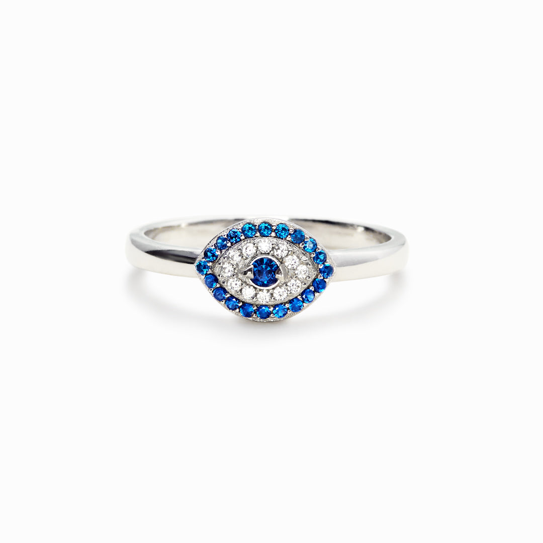 You're Always Protected Evil Eye Ring-belovejewel.com