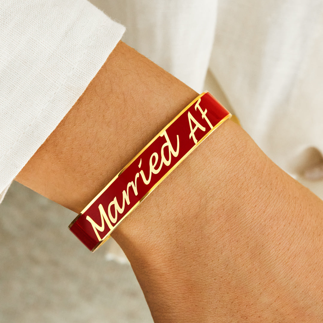 Married AF Letters Bangle-belovejewel.com