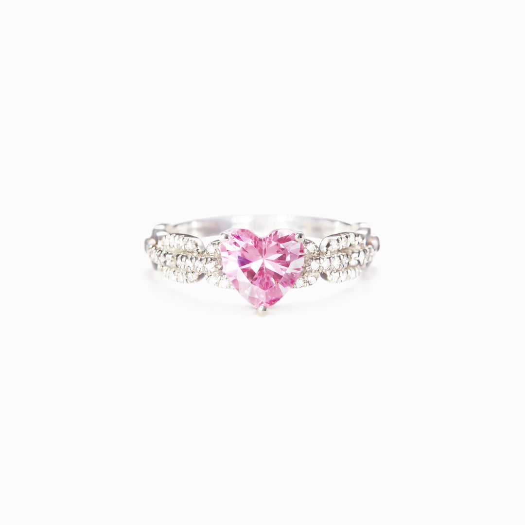 Linked Together Love Forever Heart and Link Ring-belovejewel.com