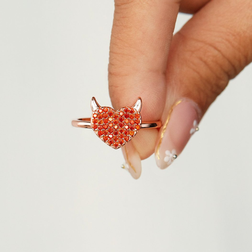 You're Badass With A Big Heart Devil Ring-belovejewel.com