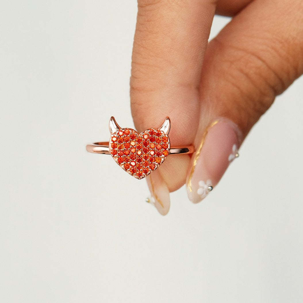 You're Badass With A Big Heart Devil Ring-belovejewel.com