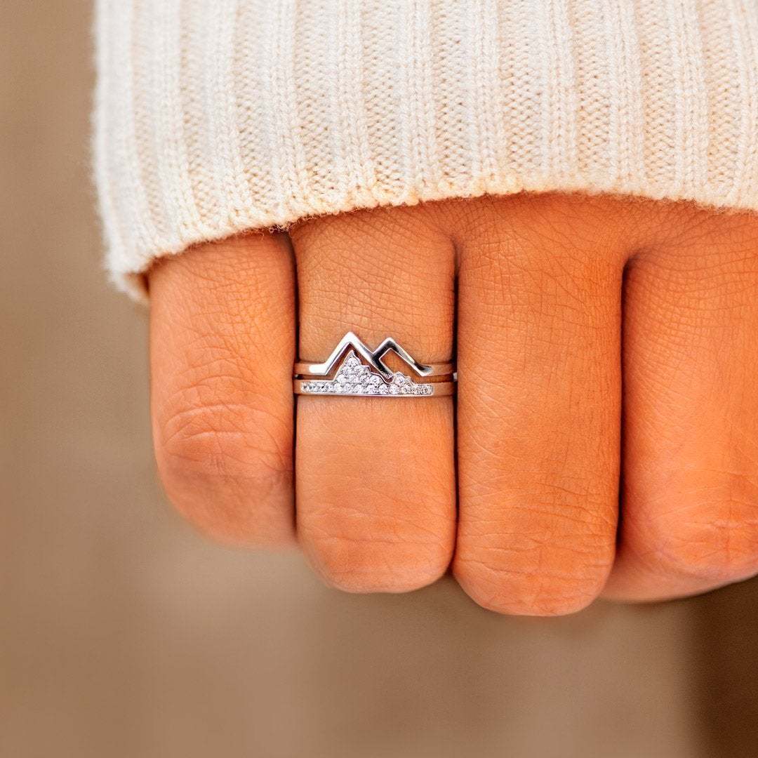 2022 Adventure Awaits Pavé Mountain Ring-belovejewel.com