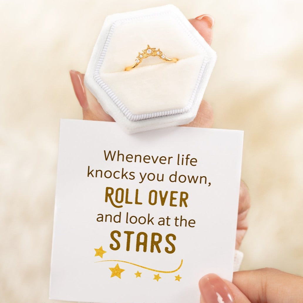 When Life Knocks You Down Stars Ring-belovejewel.com