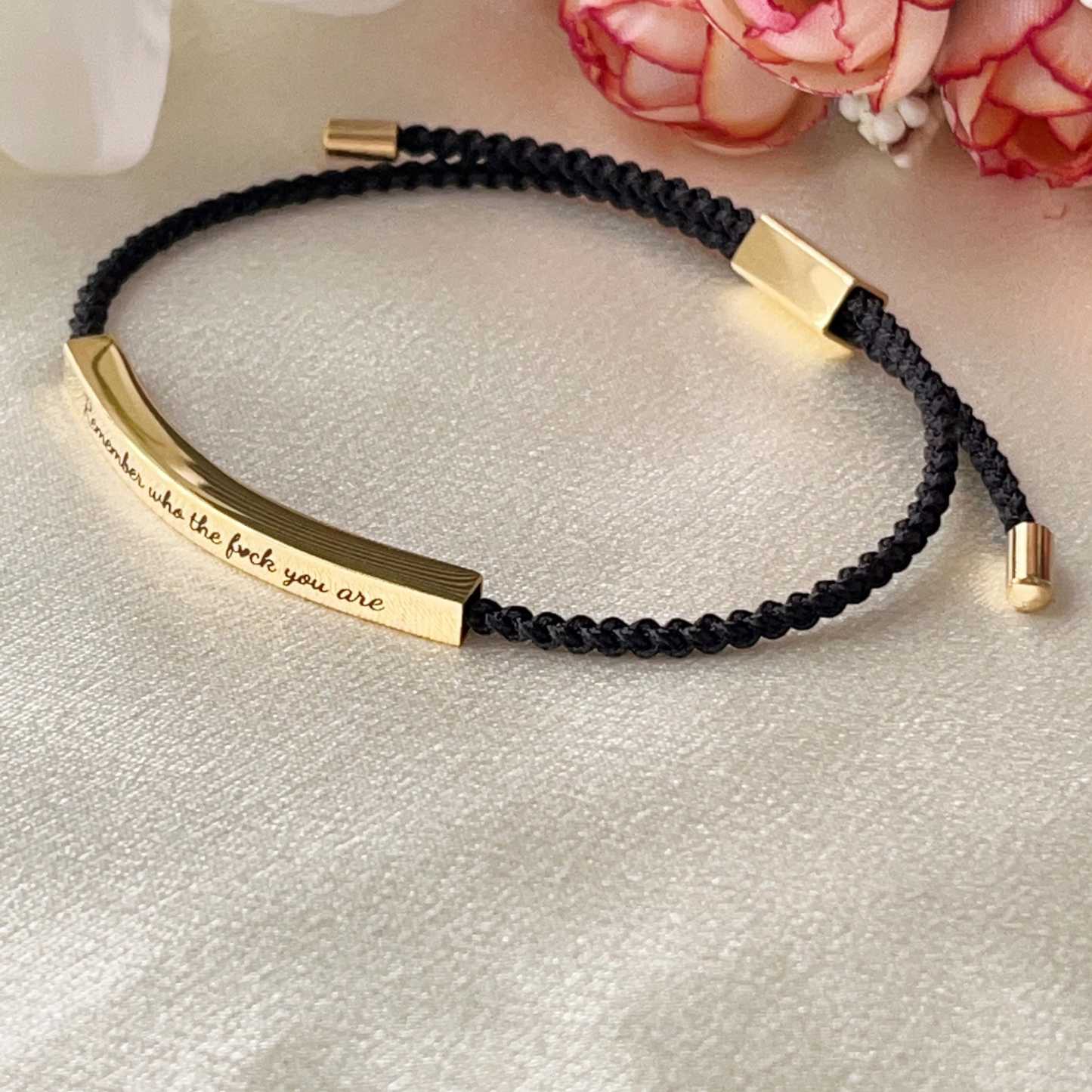 Remember Who The Fu*k You Are Motivational Tube Bracelet
