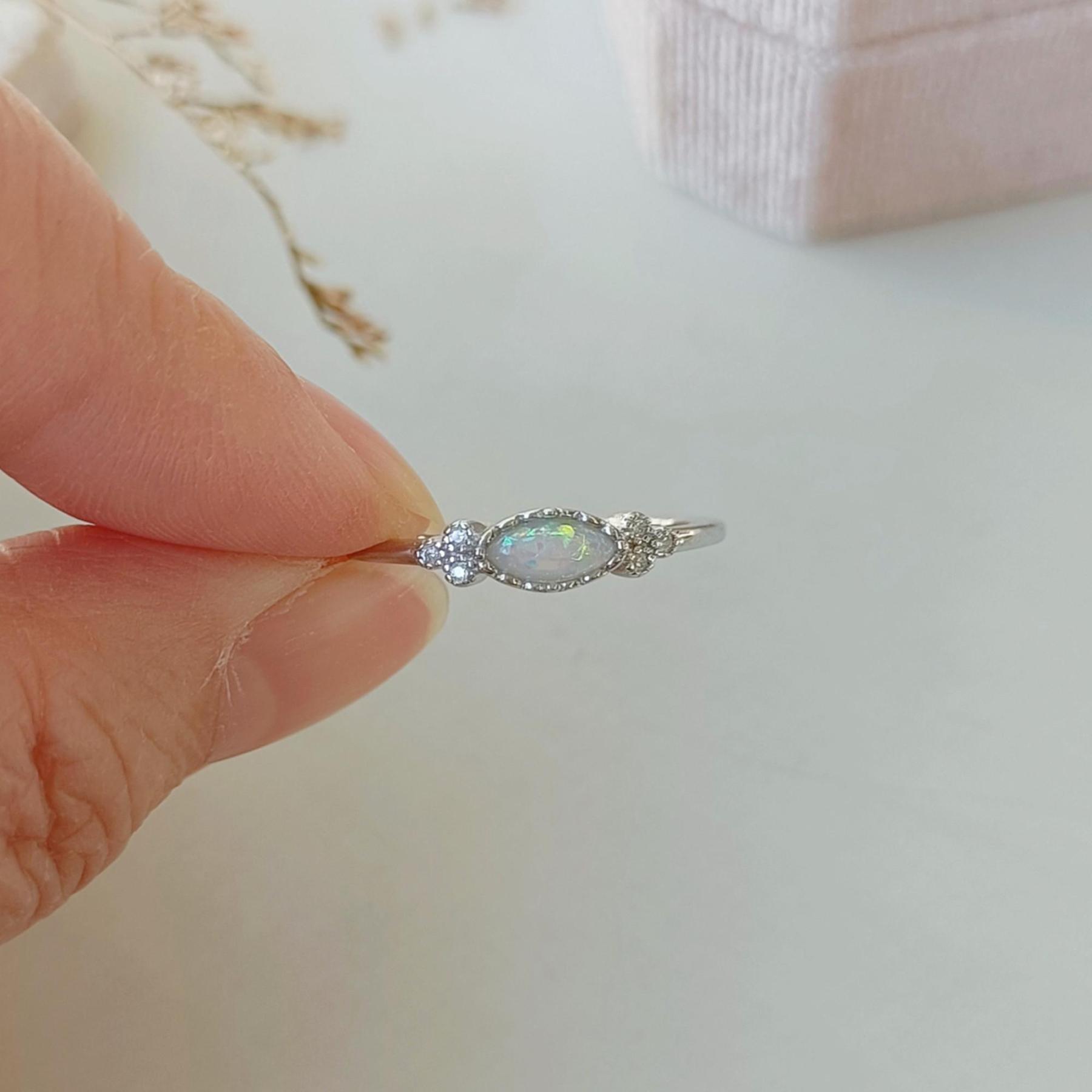 Mother & Daughter Oval Opal Ring