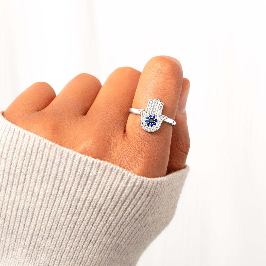 May Every Evil Eye In Your Life Go Blind Hamsa Ring-belovejewel.com