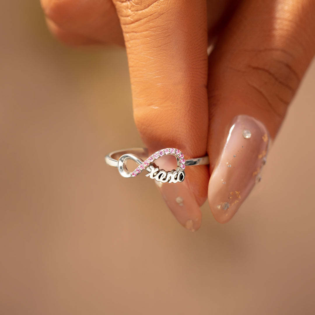 Token of Hugs and Kisses For Daughter XOXO Ring-belovejewel.com